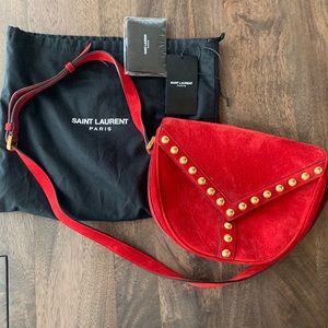 Red Suede Crsbdy YSL